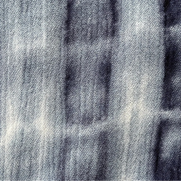 Umgee keyhole detail long sleeve top tunic tie dye print boho white blue SZ M - Picture 9 of 9